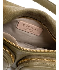 COCCINELLE HYLE Petit sac en cuir à double usage vert laurier - Sacs pour Femme - 6