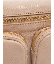 COCCINELLE HYLE Petit sac en cuir à double usage rosaces - Sacs pour Femme - 5