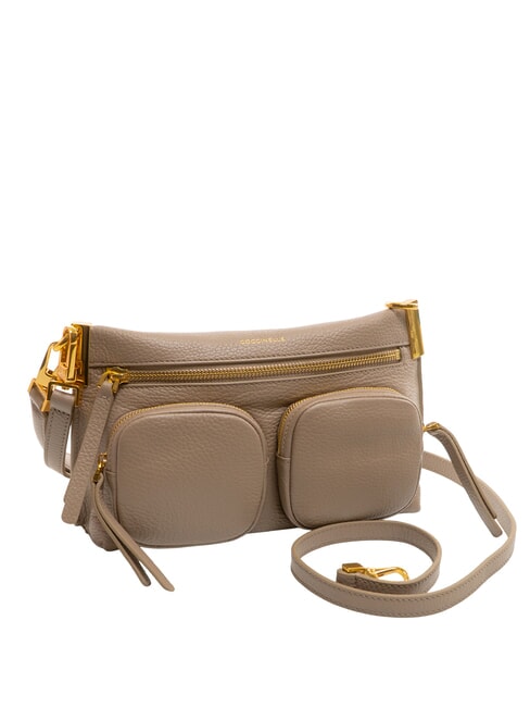 HYLE Petit sac en cuir à double usage taupe chaud - Sacs pour Femme