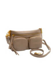 COCCINELLE HYLE Petit sac en cuir à double usage taupe chaud - Sacs pour Femme - 2