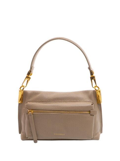 HYLE Petit sac en cuir à double usage taupe chaud - Sacs pour Femme