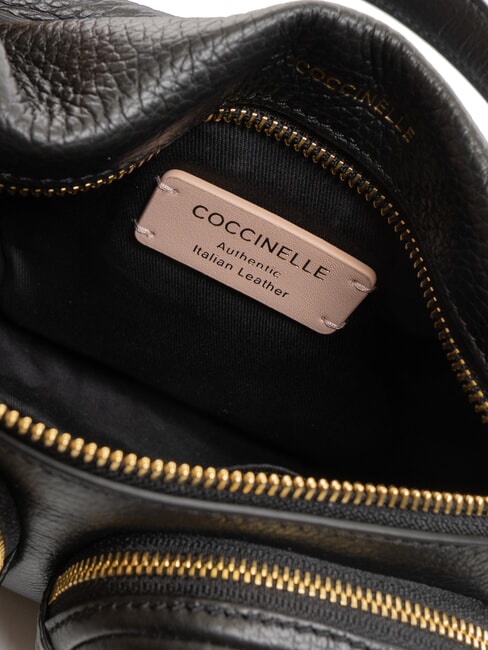 HYLE Petit sac en cuir à double usage Noir - Sacs pour Femme