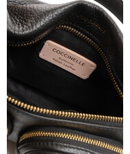 COCCINELLE HYLE Petit sac en cuir à double usage Noir - Sacs pour Femme - 6