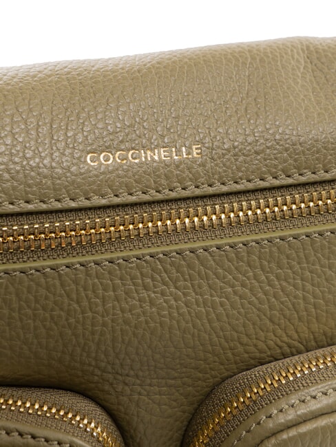 HYLE Sac en cuir double fonction de taille moyenne vert laurier - Sacs pour Femme