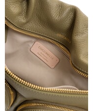 COCCINELLE HYLE Sac en cuir double fonction de taille moyenne vert laurier - Sacs pour Femme - 7