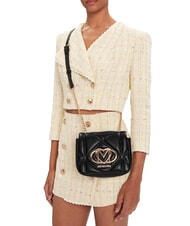 LOVE MOSCHINO EMBOSSED Mini sac à bandoulière Noir - Sacs pour Femme - 5