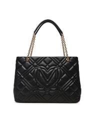LOVE MOSCHINO QUILTED Sac de courses avec anses en chaîne Noir - Sacs pour Femme - 3