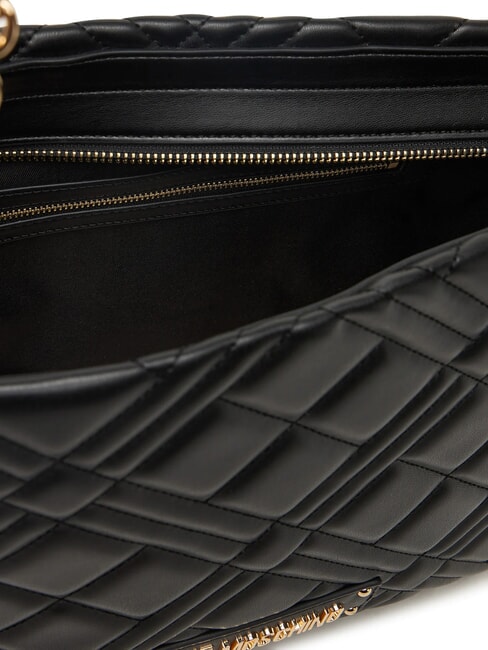 QUILTED Sac de courses avec anses en chaîne Noir - Sacs pour Femme