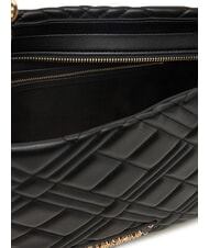 LOVE MOSCHINO QUILTED Sac de courses avec anses en chaîne Noir - Sacs pour Femme - 5