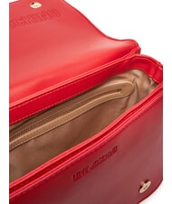 LOVE MOSCHINO QUILTED Sac bandoulière double fonction ROUGE - Sacs pour Femme - 5