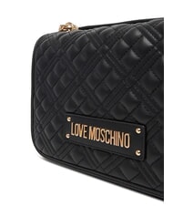 LOVE MOSCHINO QUILTED Sac bandoulière double fonction Noir - Sacs pour Femme - 4