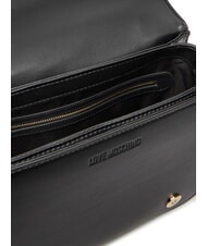 LOVE MOSCHINO QUILTED Sac bandoulière double fonction Noir - Sacs pour Femme - 5