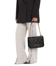 LOVE MOSCHINO QUILTED Sac bandoulière double fonction Noir - Sacs pour Femme - 6