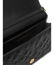 LOVE MOSCHINO SMART DAILY Pochette avec bandoulière en métal Noir - Sacs pour Femme - 6