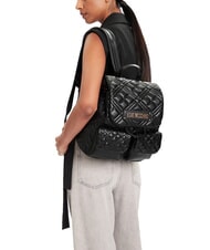 LOVE MOSCHINO QUILTED Sac à dos avec deux poches Noir - Sacs pour Femme - 5