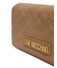 LOVE MOSCHINO SMART DAILY Pochette avec bandoulière en métal beige - Sacs pour Femme - 4