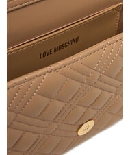 LOVE MOSCHINO SMART DAILY Pochette avec bandoulière en métal beige - Sacs pour Femme - 6