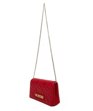 LOVE MOSCHINO SMART DAILY Pochette avec bandoulière en métal ROUGE - Sacs pour Femme - 3