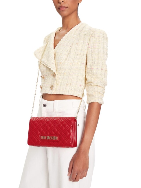 SMART DAILY Pochette avec bandoulière en métal ROUGE - Sacs pour Femme