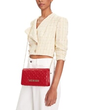 LOVE MOSCHINO SMART DAILY Pochette avec bandoulière en métal ROUGE - Sacs pour Femme - 5