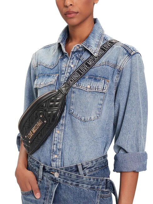 QUILTED Sac à bandoulière Noir - Sacs pour Femme