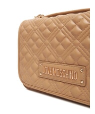 LOVE MOSCHINO QUILTED Sac bandoulière double fonction beige - Sacs pour Femme - 3