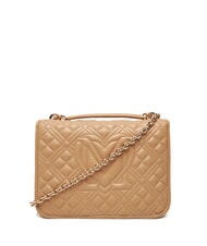 LOVE MOSCHINO QUILTED Sac bandoulière double fonction beige - Sacs pour Femme - 4