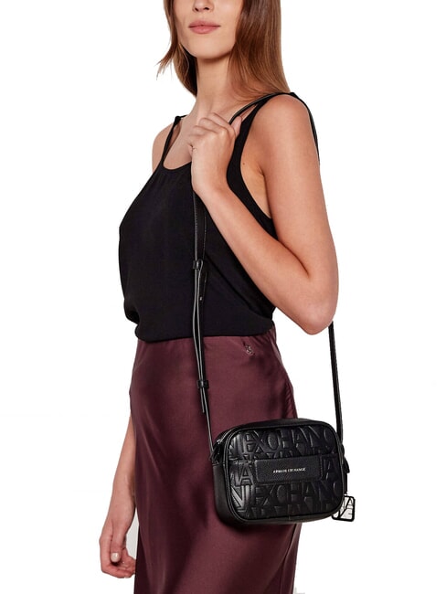 LIZ PEBBLE Sac photo avec logo en relief noir - Sacs pour Femme