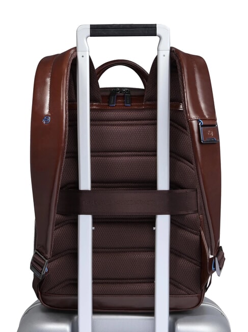 BLUE SQUARE Sac à dos pour ordinateur portable 14 pouces, en cuir ACAJOU - Sacs à dos pour ordinateur portable