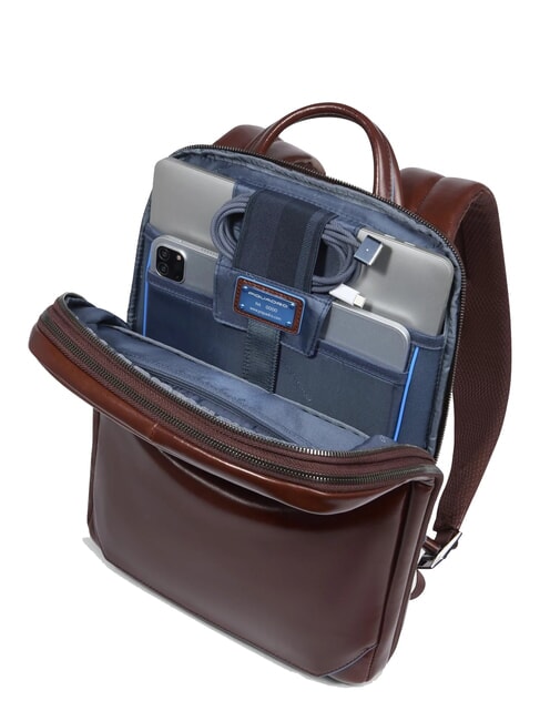 BLUE SQUARE Sac à dos pour ordinateur portable 14 pouces, en cuir ACAJOU - Sacs à dos pour ordinateur portable