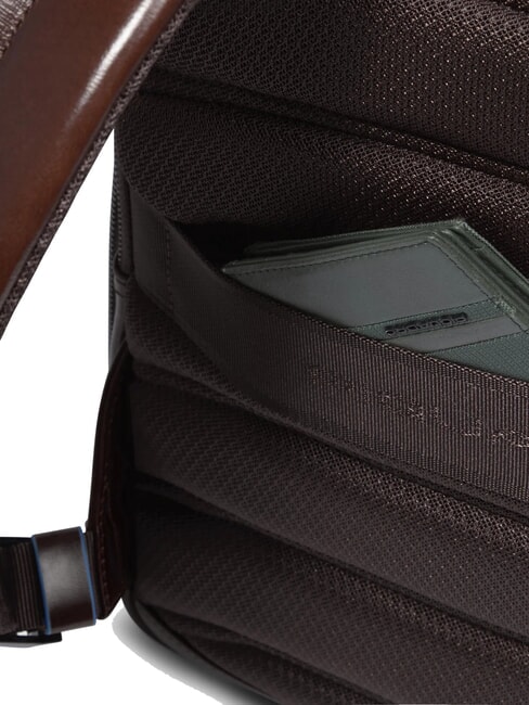 BLUE SQUARE Sac à dos pour ordinateur portable 14 pouces, en cuir ACAJOU - Sacs à dos pour ordinateur portable