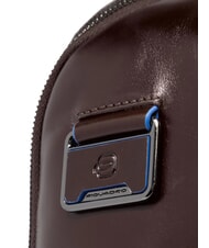 PIQUADRO BLUE SQUARE Sac à dos pour ordinateur portable 14 pouces à contrôle rapide ACAJOU - Sacs à dos pour ordinateur portable - 5