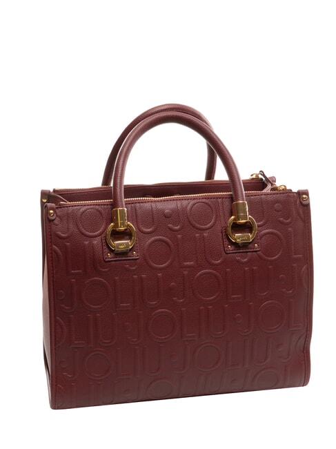 MANHATTAN Sac cartable moyen avec logo vin rouge - Sacs pour Femme
