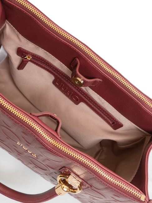 MANHATTAN Sac cartable moyen avec logo vin rouge - Sacs pour Femme