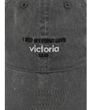 VICTORIA GORRA Casquette de baseball en sergé pour femme gris - Bonnets - 4