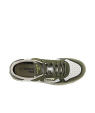 VICTORIA C80 Baskets en cuir avec logo vintage kaki - Chaussures Homme - 5