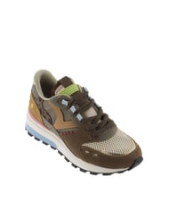 VICTORIA LUNA Baskets patchwork à semelle crantée chocolat - Chaussures Femme - 3