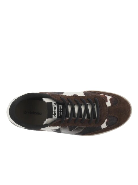 BERLIN Baskets de cyclisme à imprimé animal blanc - Chaussures Femme