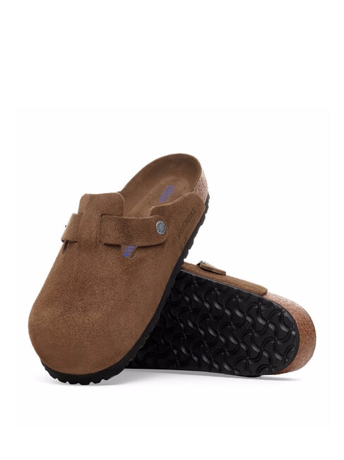 BOSTON Chausson en cuir suédé thé noir - Chaussures unisexe