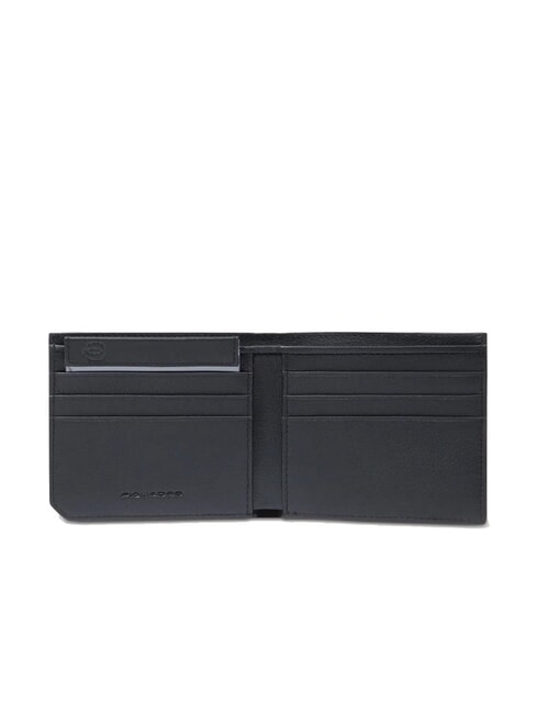 W137 Portefeuille en cuir avec porte-cartes amovible Noir - Portefeuilles Homme
