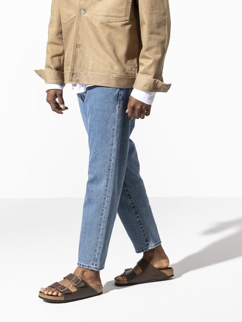 ARIZONA BIRKO FLOR Sandale pantoufle à deux boucles marron foncé - Chaussures unisexe