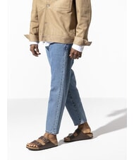 BIRKENSTOCK ARIZONA BIRKO FLOR Sandale pantoufle à deux boucles marron foncé - Chaussures unisexe - 7