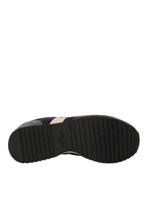 QUEENS  Baskets pour hommes bleu marine/marron - Chaussures Homme