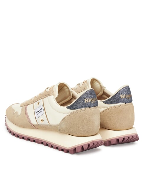 MILLEN  Baskets pour femmes crème/mauve - Chaussures Femme