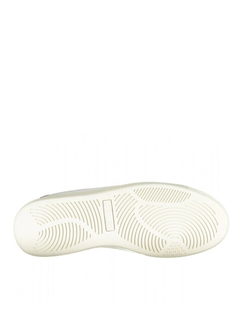 GRANT  Baskets en cuir blanc/bleu marine - Chaussures Homme