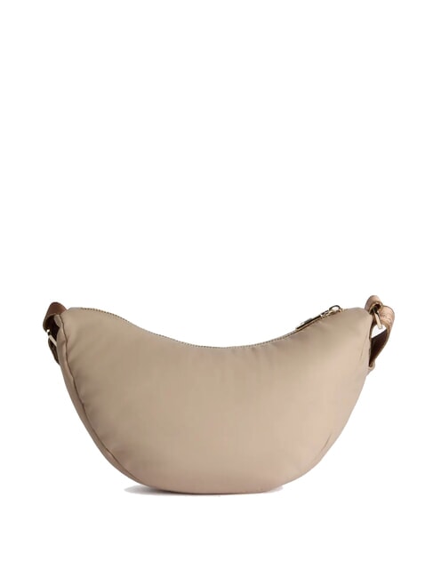 PUFFY NYLON Mini sac à bandoulière en forme de croissant grège - Sacs pour Femme