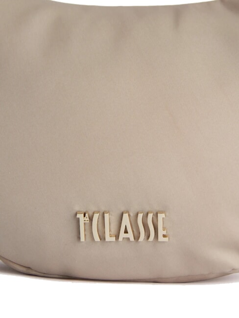 PUFFY NYLON Mini sac à bandoulière en forme de croissant grège - Sacs pour Femme