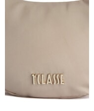 ALVIERO MARTINI PRIMA CLASSE PUFFY NYLON Mini sac à bandoulière en forme de croissant grège - Sacs pour Femme - 3