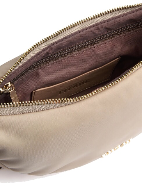 PUFFY NYLON Mini sac à bandoulière en forme de croissant grège - Sacs pour Femme