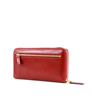 THE BRIDGE STORY DONNA Grand portefeuille en cuir zippé cassis / or - Portefeuilles Femme - 3